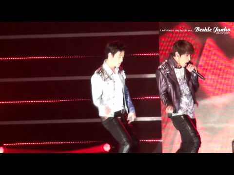 [FANCAM] 120131 JUNHO MBC Music Festival rehearsal - Hands Up