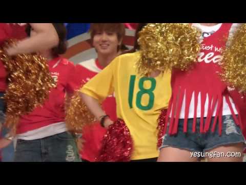 2010 JUN 23 Shout of Victory - 'We are the One"(Dance with T.ara) Yesung Fancam