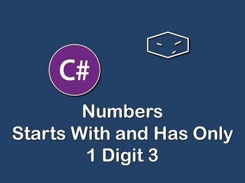 numbers starts with and has only 1 digit 3 in c