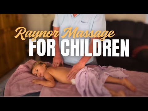 How to massage a toddler. Raynor massage is great for children! Brandon massaging Ellie.  