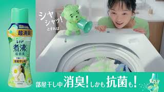 レノア抗菌ビーズ 部屋干しのぞうきん臭篇 15秒 L字バナー