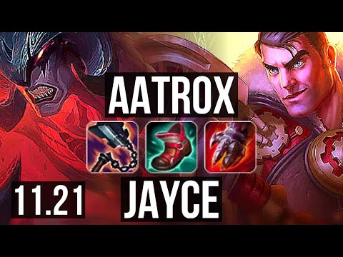 AATROX vs JAYCE (TOP) | 10/1/1, 6 solo kills, 900+ games, Dominating | KR Diamond | 11.21