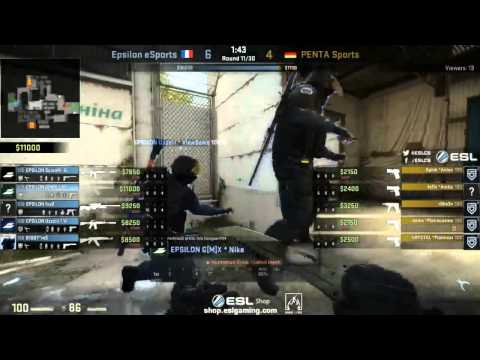 CS:GO: Epsilon vs Penta | Cache | ESL Pro League Winter 2014/15 | English