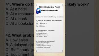 TOEIC Part 3 Challenge! Can You Answer This? 🎧
