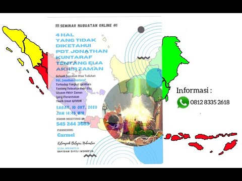 [ Webinar #1 ] 4 HAL YANG TIDAK DIKETAHUI PDT. JONATHAN KUNTARAF TENTANG ELIA AKHIR ZAMAN