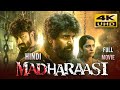 Madharaasi 2025 Hindi Dubbed Full Movie Starring Sivakarthikeyan Vidyut Jammwal Rukmini