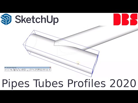 SketchUp Extension: Pipes Tubes Profiles 2020 - key functions
