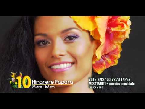 Miss Tahiti 2013 - Candidate 10 - Hinarere PAPARA