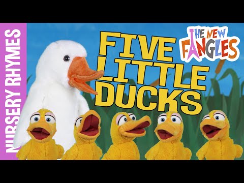 Five Little Ducks | Nursery Rhymes for Kids | The New Fangles Puppet Band