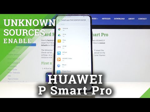 How to Activate Unknown Sources in HUAWEI P Smart Pro – Install Apps