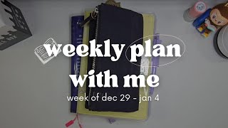 12/29-1/4 hobonichi plan with me | welcoming the new year 2026 | weeks & cousin | weekly set-up