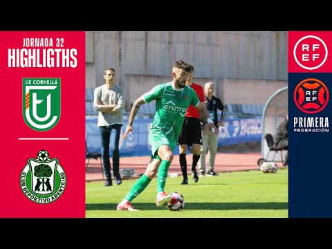 Resumen #PrimeraFederación | UE Cornellà 1-2 CD Arenteiro | Jornada 32, Grupo 1