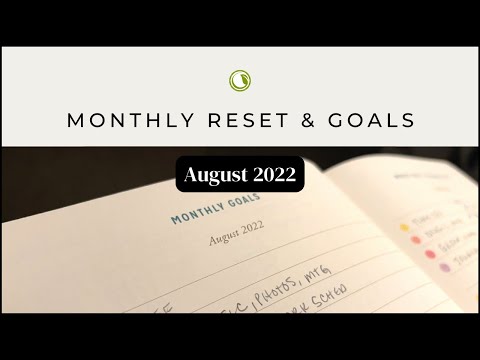 August Monthly Reset | Makselife | Magic of I | Monthly Goal Setting