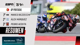 CONTUNDENTE TRIUNFO DE MARCO BEZZECCHI EN EL GP DE PORTUGAL DE MOTO GP | RESUMEN