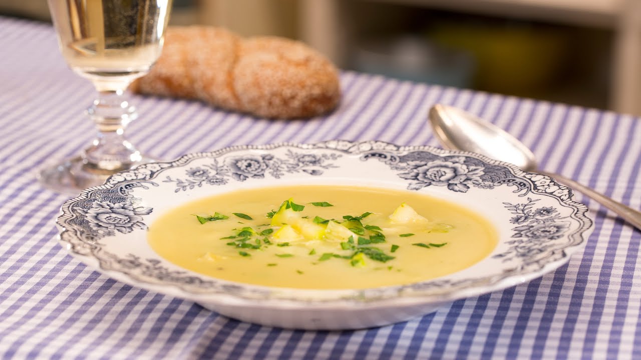 Zucchinicremesuppe mit gebratenen - Einfache Rezepte