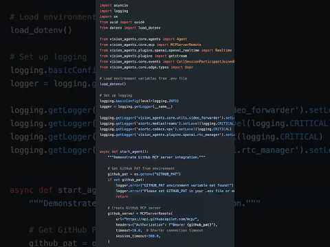 Voice-Controlled GitHub MCP AI Agent in Python #ai #python #speech #llm #voice #openai thumbnail