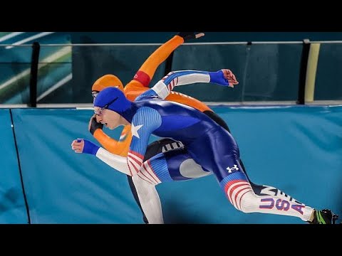 American speed skater Jordan Stolz captivates Dutch fans at Winter Olympics