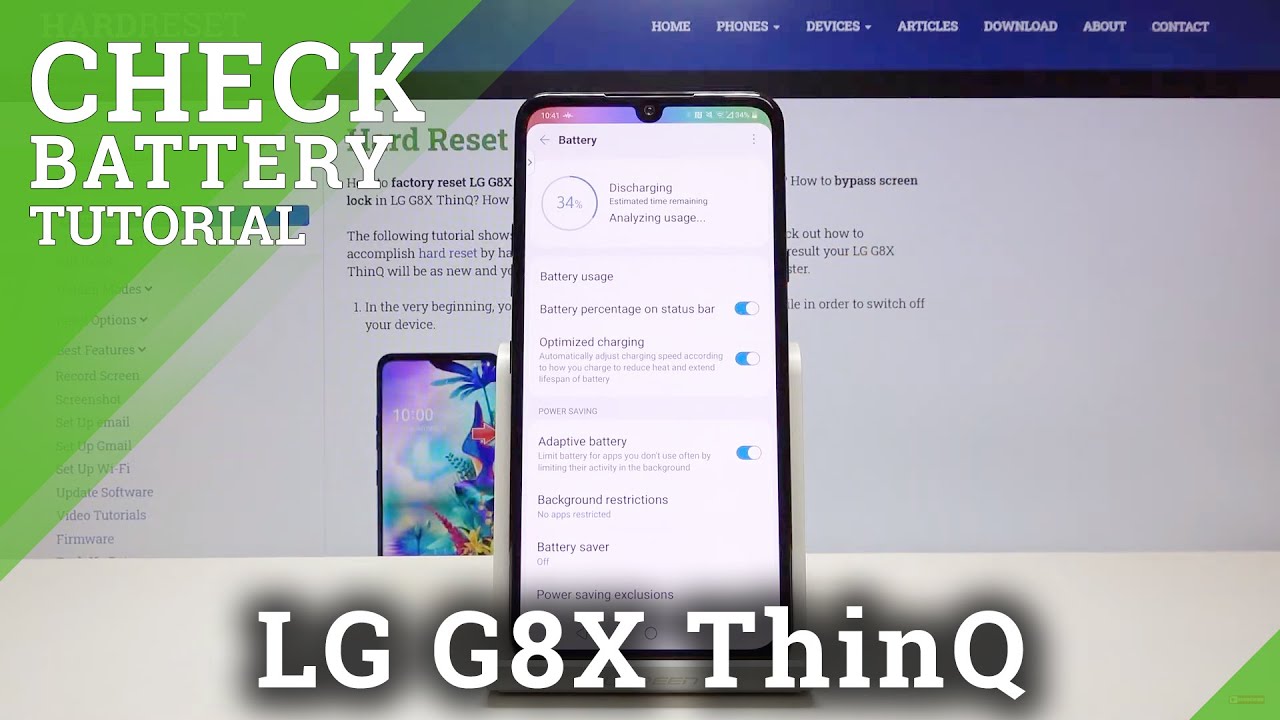 How to Enable Battery Percentage in LG G8X ThinQ – Show Power Percentage