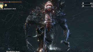 Bloodborne - Bloodletting Beast (Worm Head) Boss Fight 4K