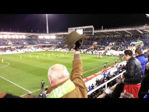 Gol de Quini 1-0. Racing-Mirandés