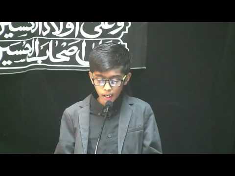 Eve 15th Safar 1438 - Muhamadi Madressah Ambassador Project: Murtaza Hemraj