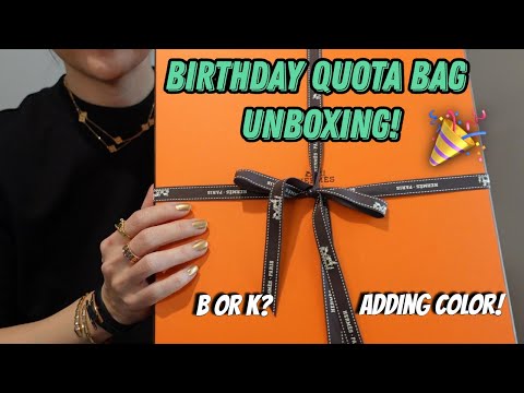 Birthday Quota Bag Unboxing | Hermès Birkin or Kelly? | How I got the offer