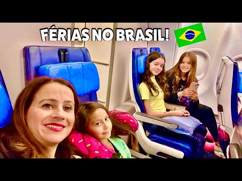 VIAJANDO PARA O BRASIL DE FÉRIAS! Viagem Completa! ✈️🇧🇷