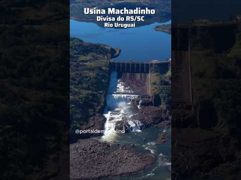 Usina de Machadinho no Rio Uruguai #riouruguai #machadinhors #usina #chapeco #serragaucha #erechim