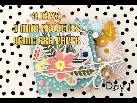 DAY 1 🌟 6x6 Paper | Mini Happy Mail Booklet | Project Series #1 | NO Scoreboard