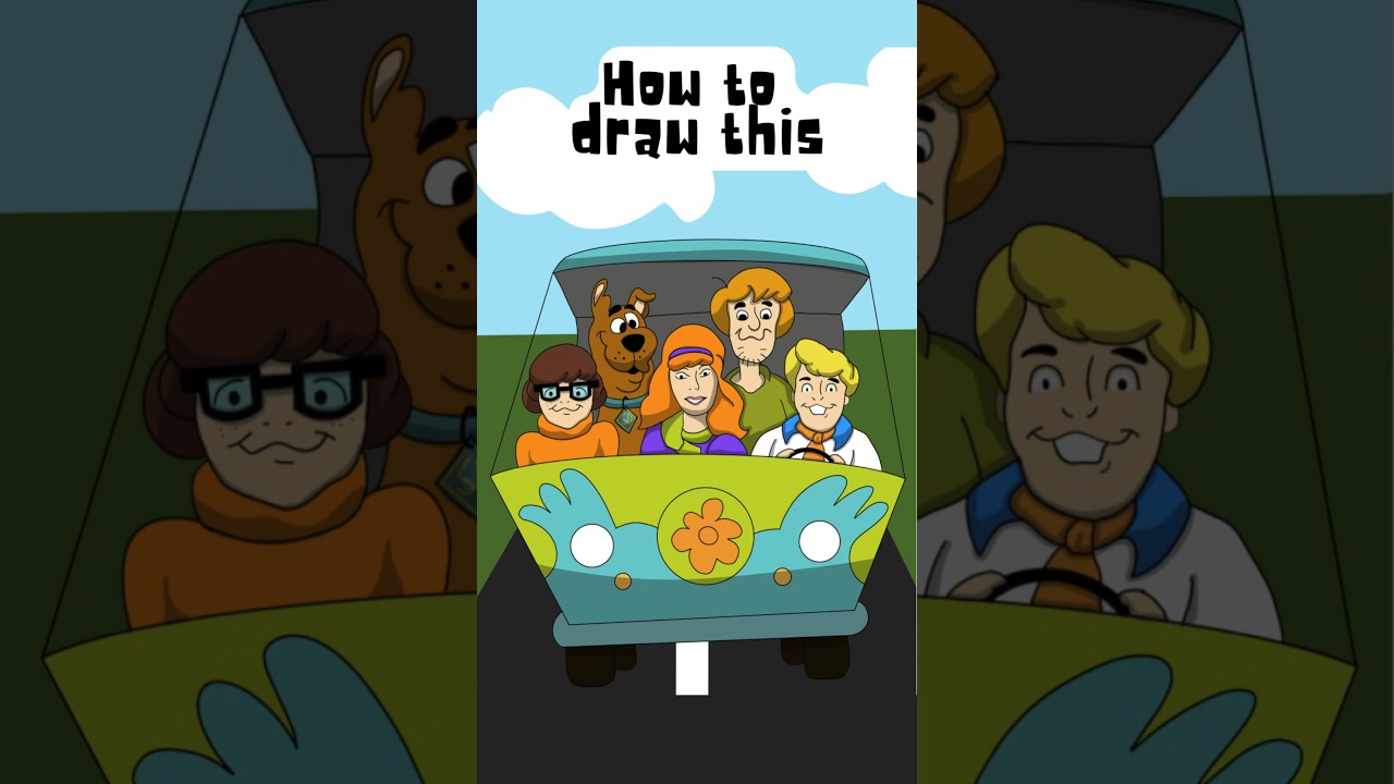 How to draw scooby doo #drawing #procreate #digitalart #howtodraw #scoobydoo #cartoon #drawing