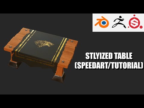 Stylized Table Game Asset -  Blender 2.8, Zbrush, Substance Painter (SpeedArt)