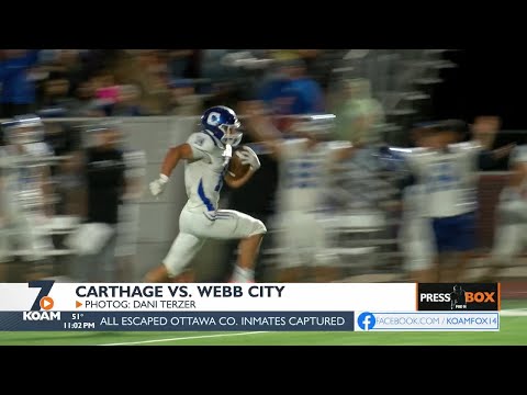 Carthage is 6-1 After Winning Game Against Webb City (10/7/22)