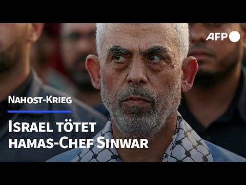 Video Thumbnail: Israel bestätigt Tod von Hamas-Anführer Sinwar | AFP