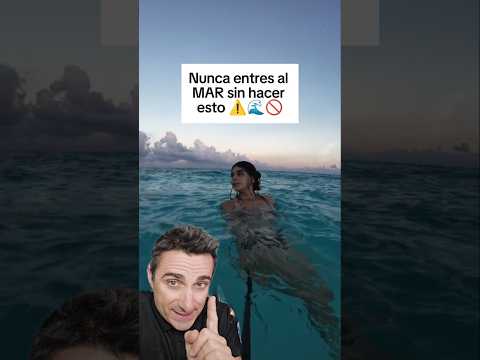 No entres al mar sin antes hacer esto.#supervivencia #curiosidades #sabiasque