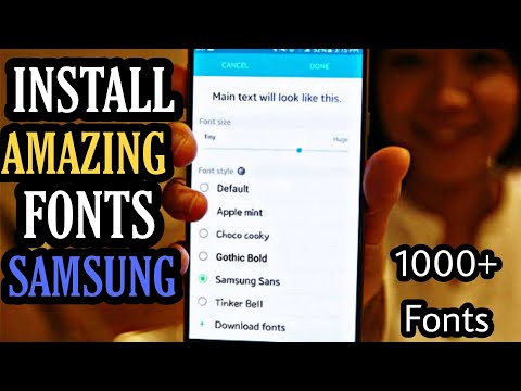 How to install new stylish fonts in samsung // How to install custom fonts in samsung
