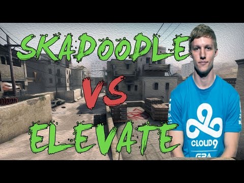CSGO: POV Cloud9 Skadoodle vs eLevate (32/12) dust2 @CEVO Professional Season 7