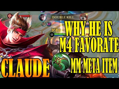 CLAUDE 1 SHOT BUILD IS HERE! |CLAUDE 100% MELTDONW THE ENEMIES | CLAUDE NEW 100% ATTACK SPEED BUILD