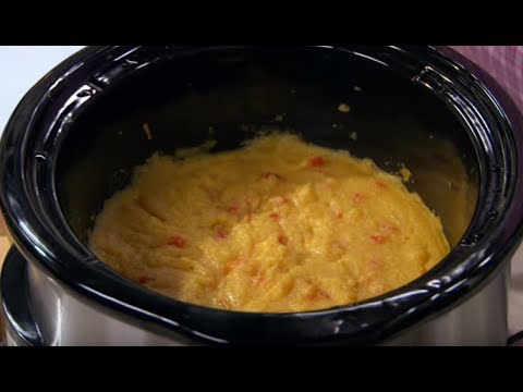Slow Cooker Red Pepper Polenta