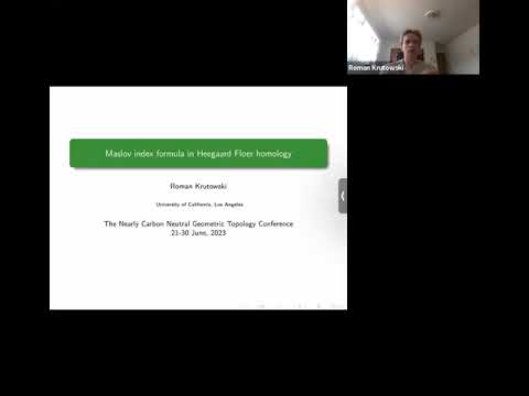 Maslov index formula in Heegaard Floer homology, NCNGT 2023, Part 1