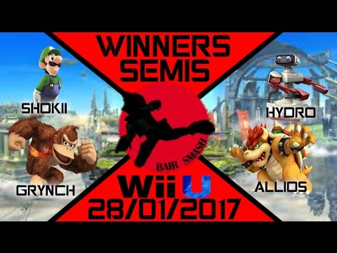 Bair Smash 9 Doubles Winners Semi Finals- Shokii & Grynch Vs. Allios & Hydro - Smash Wii U