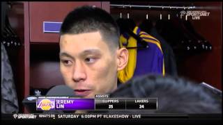 Jeremy Lin Post Game Interview - Clippers vs. Lakers 10/31/14