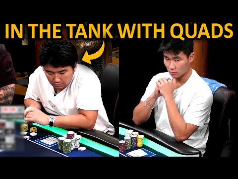 Flopping Quads Against Rampage @HustlerCasinoLive