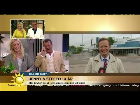 Muller och Pang ger Jenny och Steffo fnitterspel - Nyhetsmorgon (TV4)