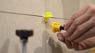 Nivelačná sada, 1x kľúč, 50x T-medzerník, 50x klobúčik