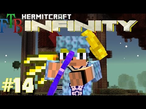 Minecraft Mods - FTB Infinity Ep. 14 - Quarry Time & Adventure !!! ( HermitCraft Modded Minecraft )
