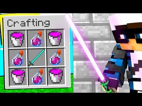 HO CREATO 10 SPADE LASER OP SU MINECRAFT - ITA