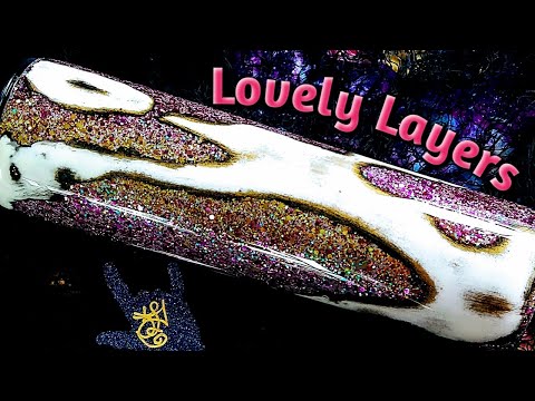 Distress To De-Stress, Glitter Epoxy Tumbler