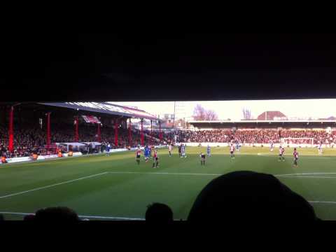 Cardiff fans at Brentford 14/03/2015