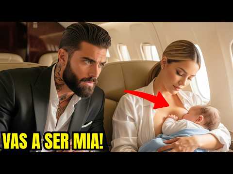 Bebé del JEFE de la MAFIA no dejaba de llorar en el avión - hasta que una MADRE SOLTERA lo vio...