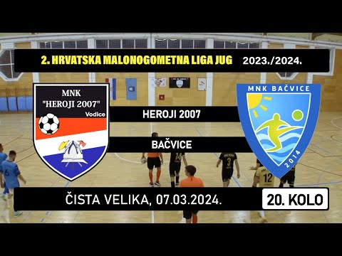 2. HMNL Jug: HEROJI 2007 - BAČVICE  8:3, 07.03.2024.